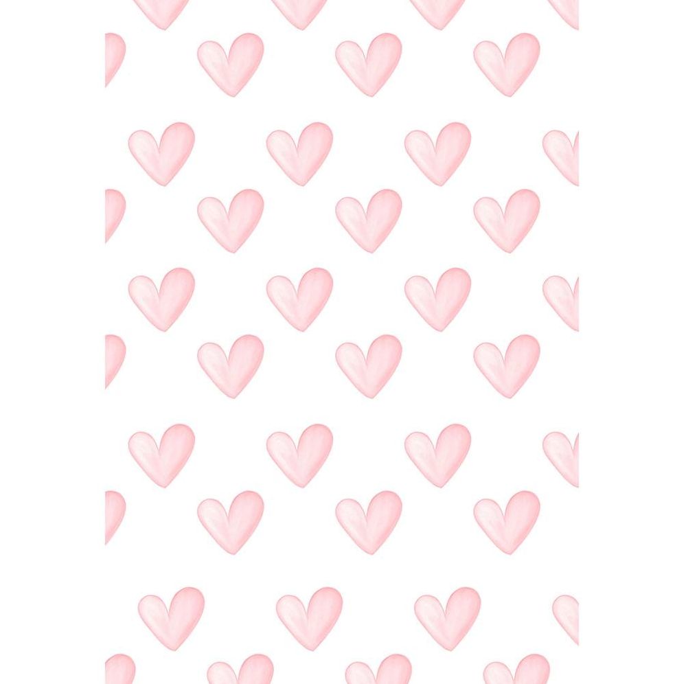 Painted Pink Hearts Flat Wrap