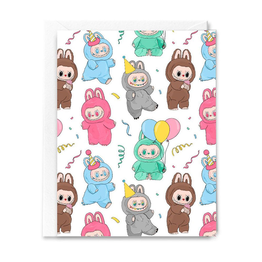 Doll Party Birthday Card
