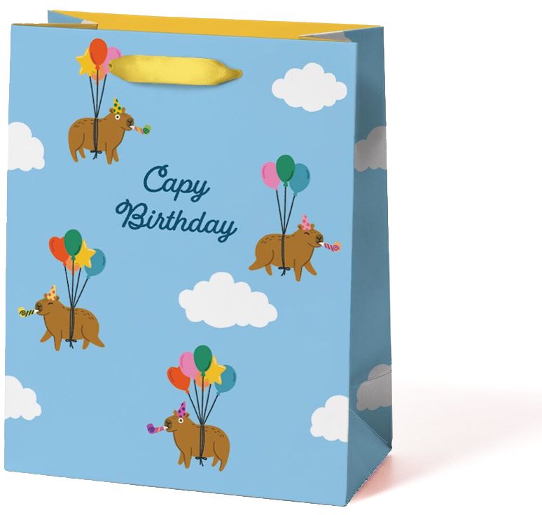 Capy Birthday Medium Gift Bag