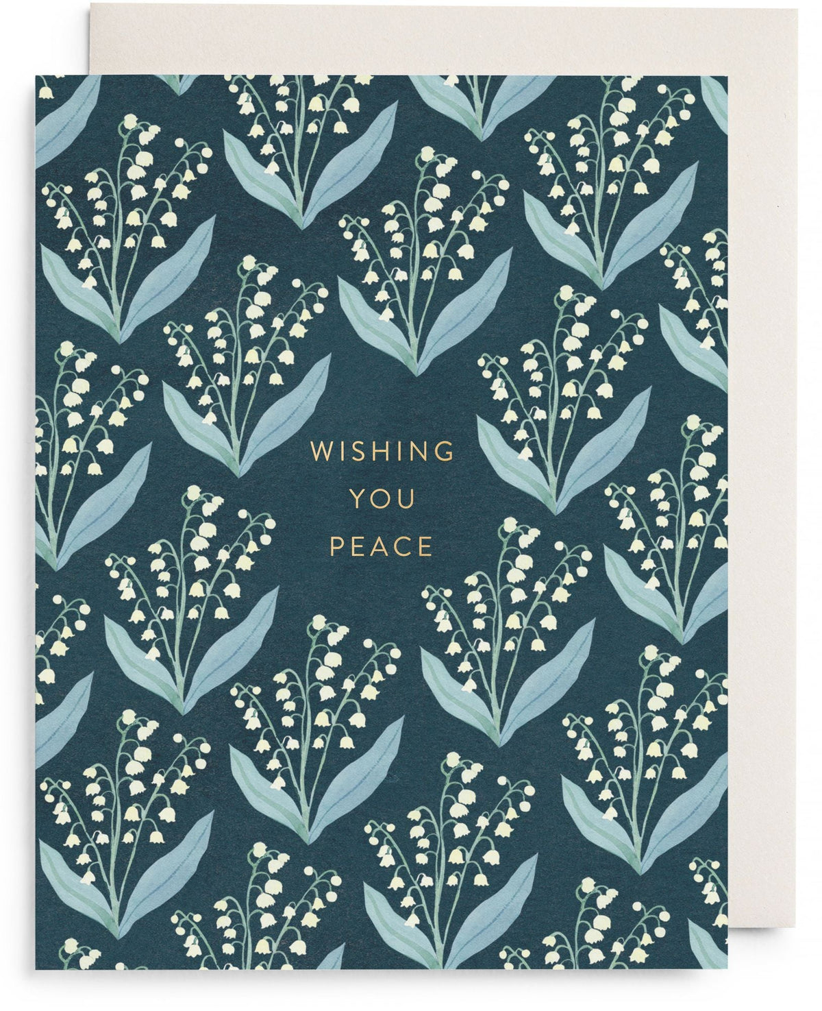 Wishing You Peace Lilly Sympathy Card