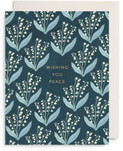 Wishing You Peace Lilly Sympathy Card