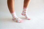 Daisy Fuzzy Crew Socks