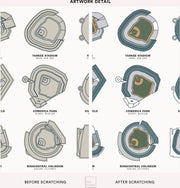 Major League Ballparks Scratch-off Chart