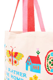 I'd Rather Be Home Reading Tote
