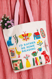 I'd Rather Be Home Reading Tote