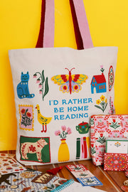 I'd Rather Be Home Reading Tote