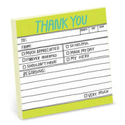 Hand-Lettered Thank You Knock Knock Sticky Notes
