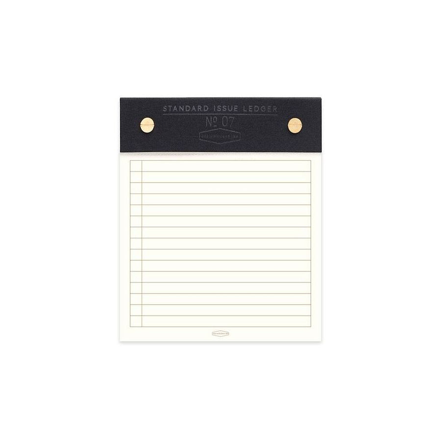 Black Standard Issue Ledger Notepad