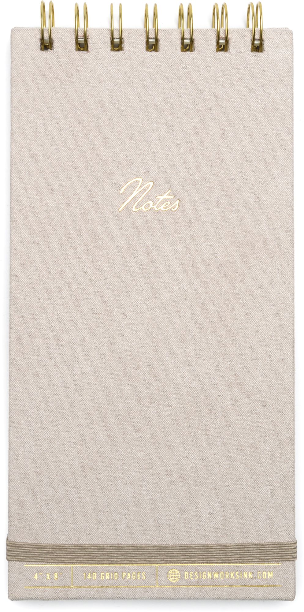 Vegan Suede Reporter Notepad - Taupe