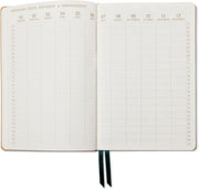 2026-2027 Monotone Bouquet Leatherette Weekly Desk Planner