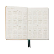 2026-2027 Monotone Bouquet Leatherette Weekly Desk Planner