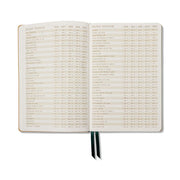 2026-2027 Monotone Bouquet Leatherette Weekly Desk Planner