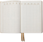 2026-2027 Celestial Birds Leatherette Weekly Desk Planner
