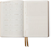 2026-2027 Celestial Birds Leatherette Weekly Desk Planner