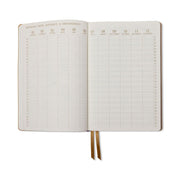 2026-2027 Celestial Birds Leatherette Weekly Desk Planner