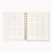 2027 Paper Source Orchid Stamps Die-Cut 12M Planner