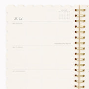 2027 Paper Source Orchid Stamps Die-Cut 12M Planner