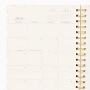 2027 Paper Source Orchid Stamps Die-Cut 12M Planner