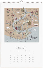 2027 Travel Sketches Wall Calendar