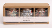 Holiday Jar Trio Mini Block Letter DIY Bead Kit Gift Set