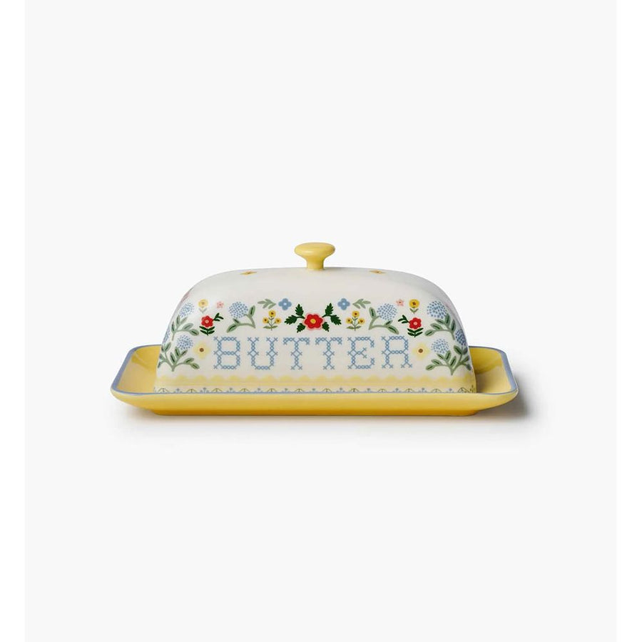 Home Sweet Home Porcelain Butter Dish