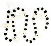 Black and White Ghost Felt Garland