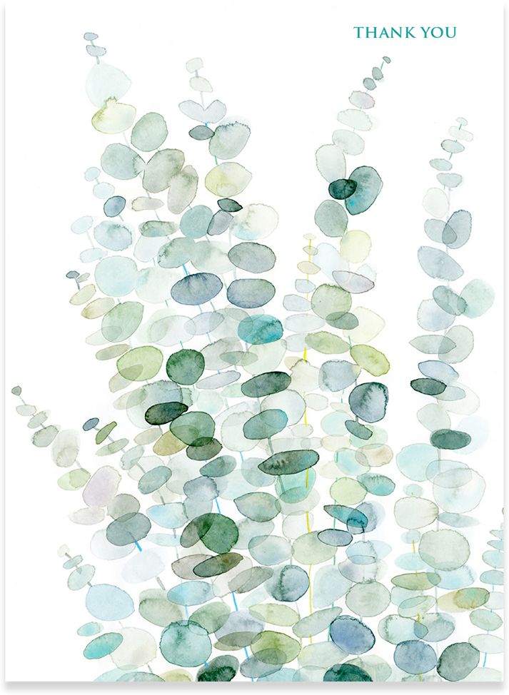 Eucalyptus Thank You Card