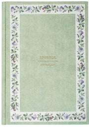 Floral Border Hardcover Book Cloth Journal