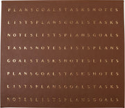 Letter Flow Cognac Desk Pad