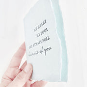 Because of You Love Card