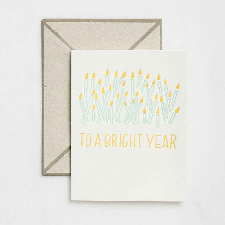 To a Bright Year Birthday Card