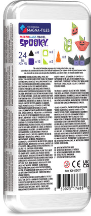 MAGNA-TILES microMAGS Spooky Travel Set 26-Piece Magnetic Construction Set, The Original Magnetic Building Brand