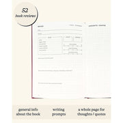 Burgundy Reading Journal