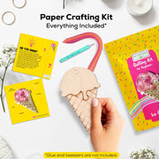Ice Cream Paper Quilling Craft Kit