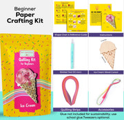 Ice Cream Paper Quilling Craft Kit