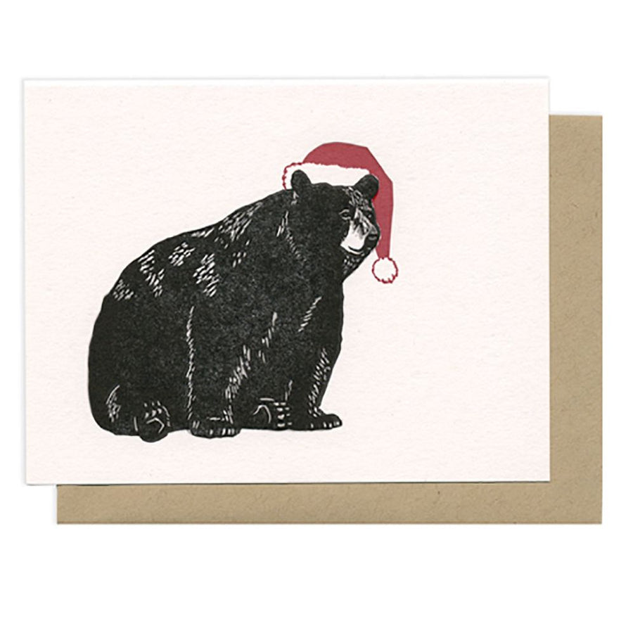 Santa Bear Christmas Card