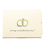Wedding Rings Conratulations Wedding Card