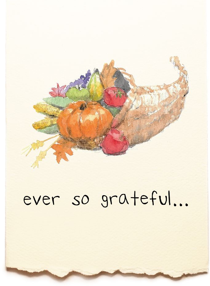 Cornucopia Thanksgiving Card