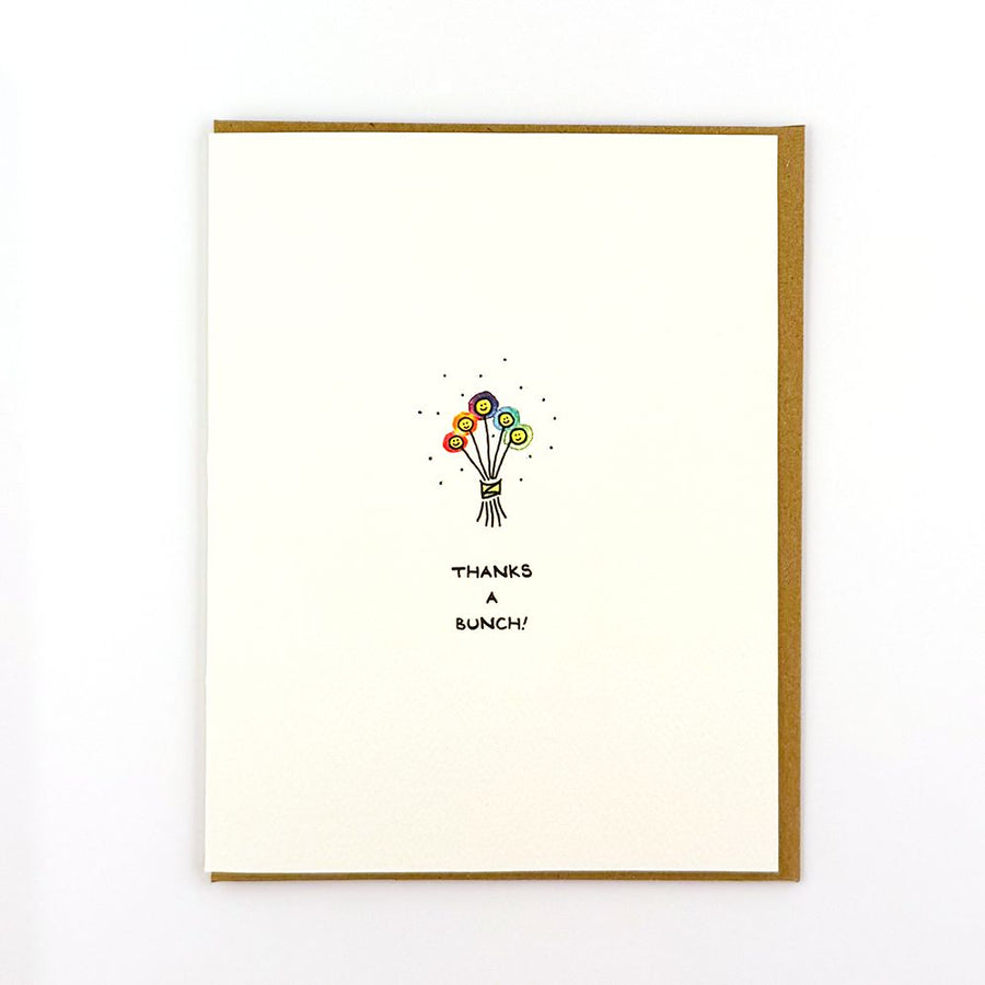 Thanks A Bunch Thank You Card