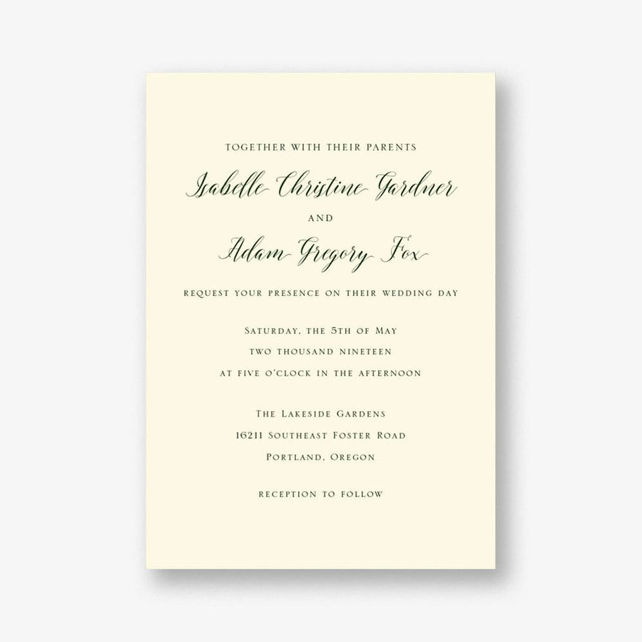 Classical Wedding Invitation