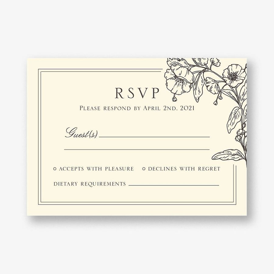 Blossom Border Response Card