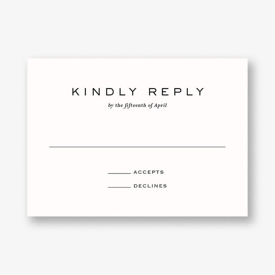 Gilded Peony Response Card