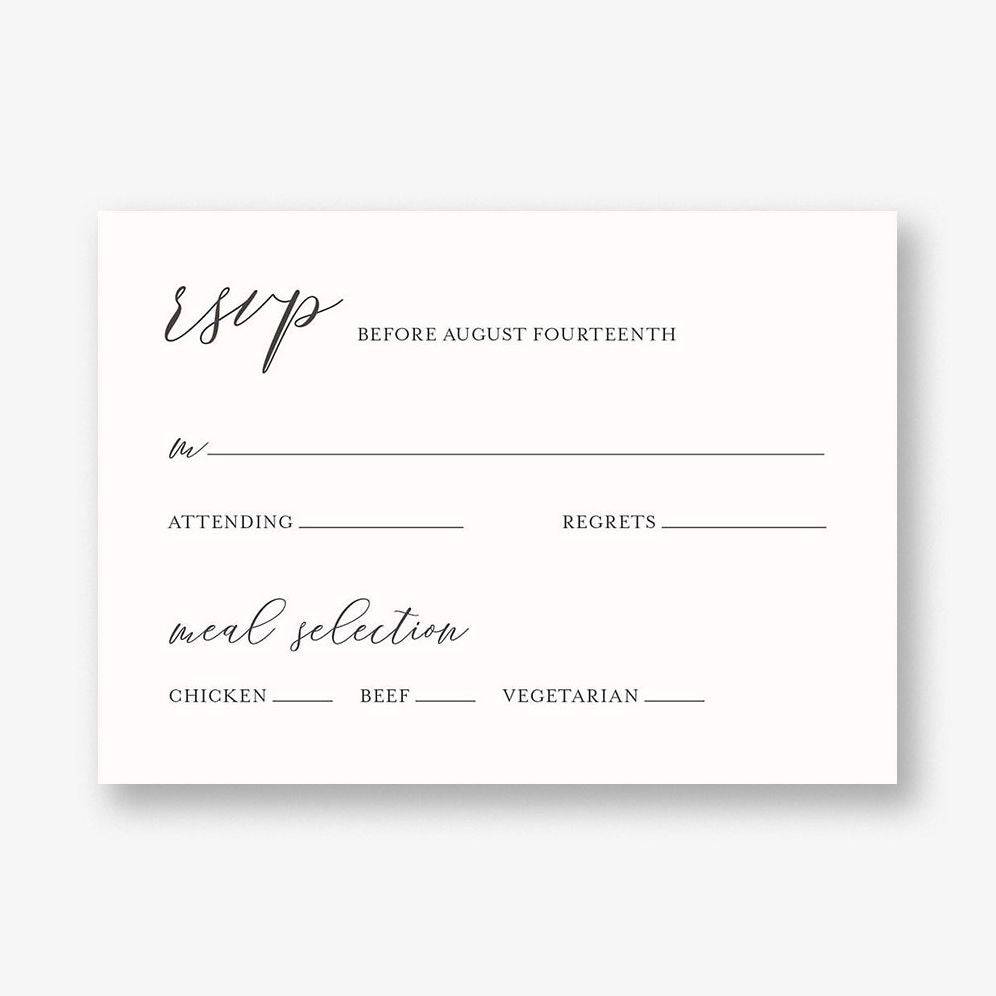 Willow Boughs Response Card