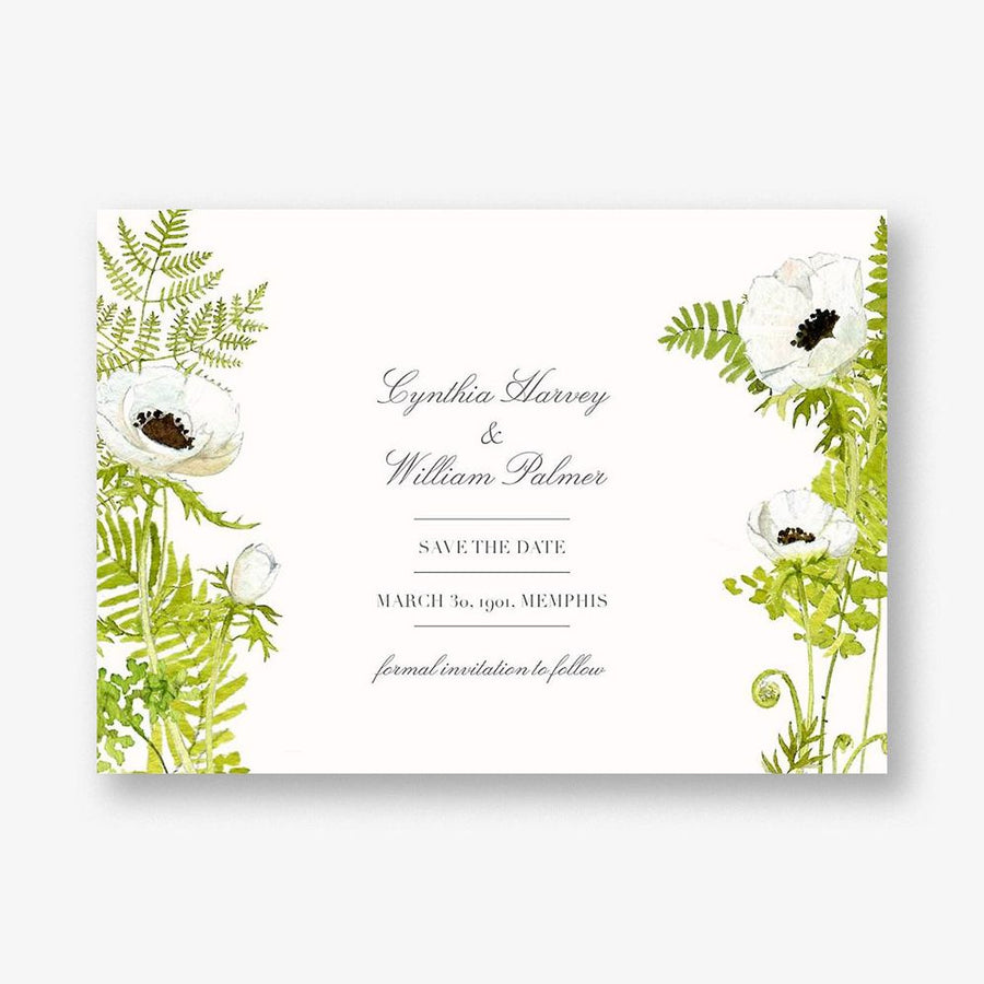 Naiad Horizontal Save the Date Card