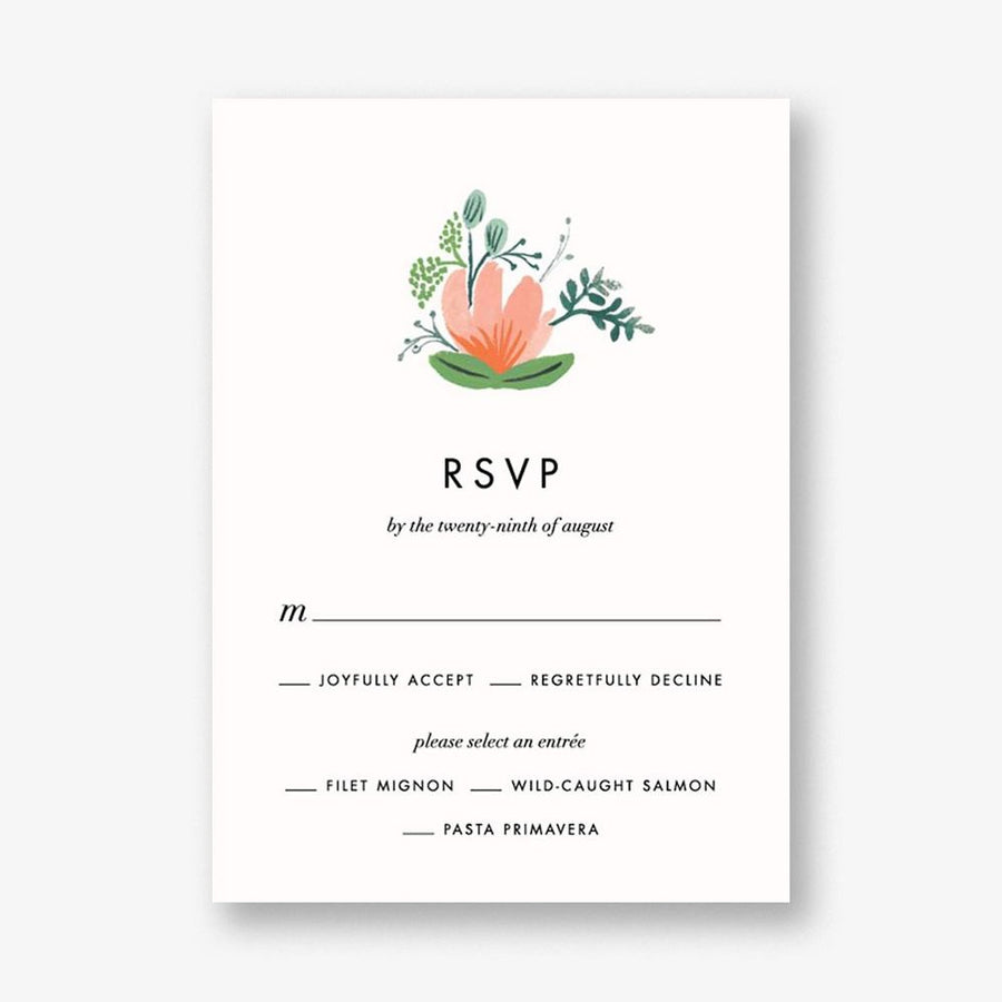 Wrapped in Wildflowers Response Card