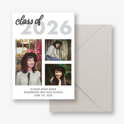 Class Of Multi-Photo Graduation Announcement