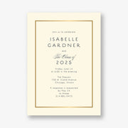 Thin Line Graduation Party Invitation