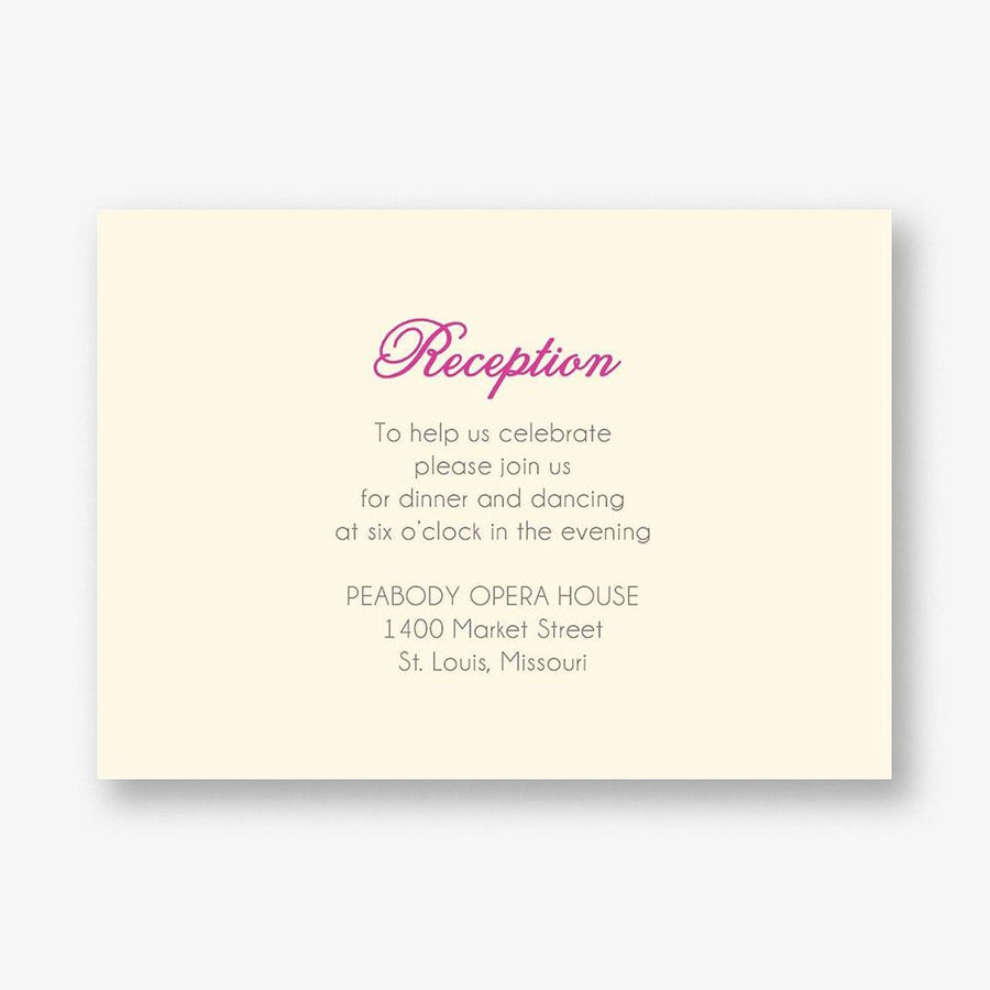 Tiara Quinceañera Information Card