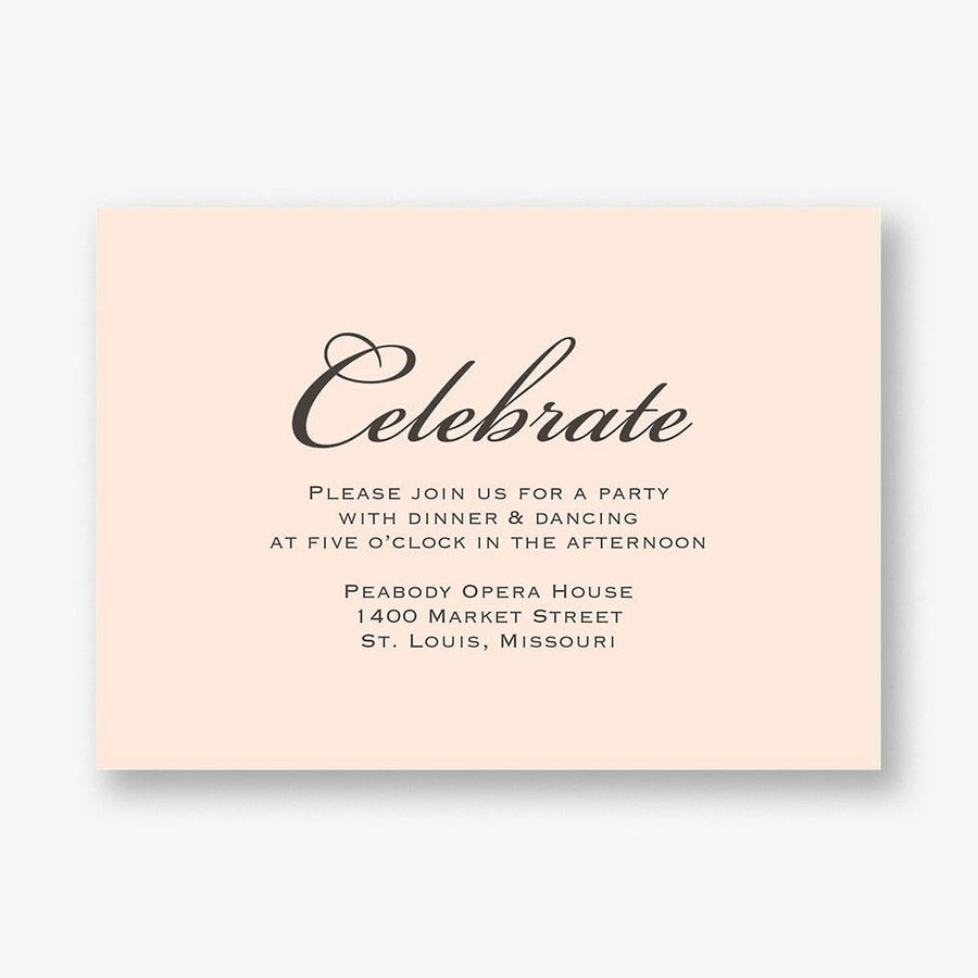 Chandelier Quinceañera Information Card