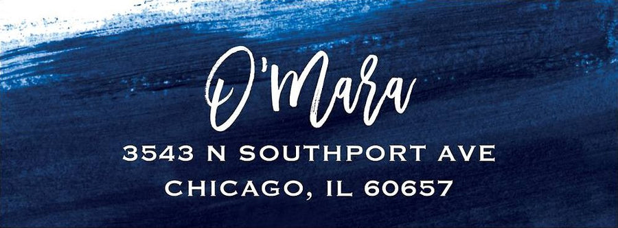Sapphire Return Address Label